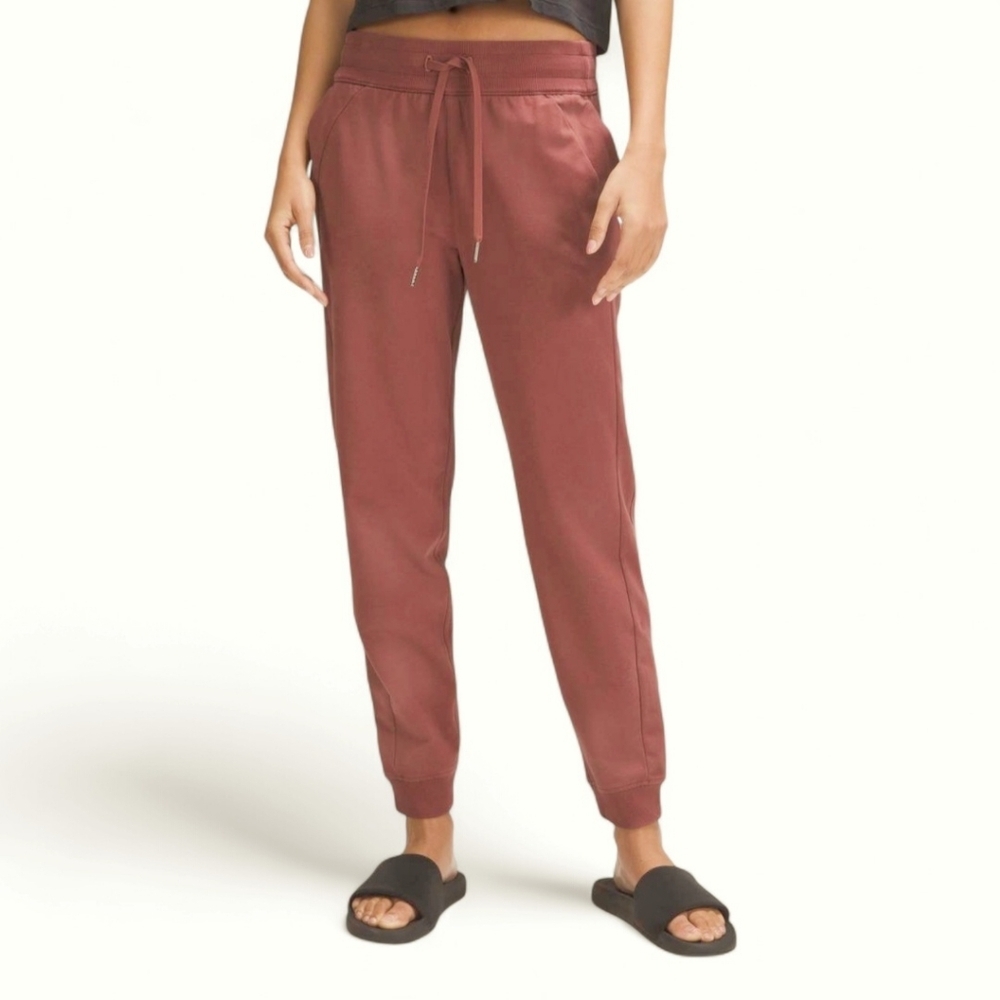 Lululemon Scuba High Rise Fleece Joggers Date Brown Sz‎ 4